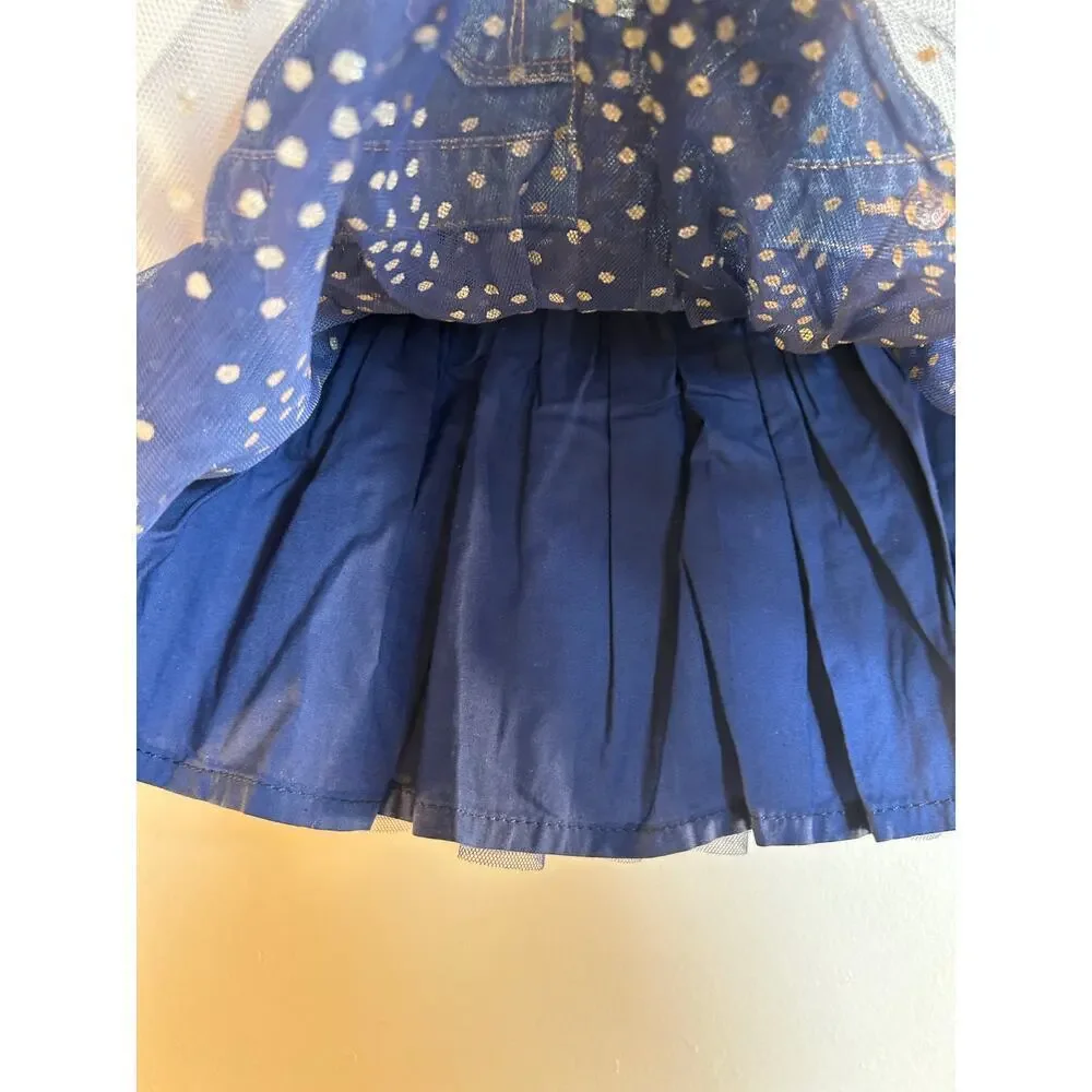 OSHKOSH B’GOSH Girl’s Denim Overall Dress / Size: 12 Months